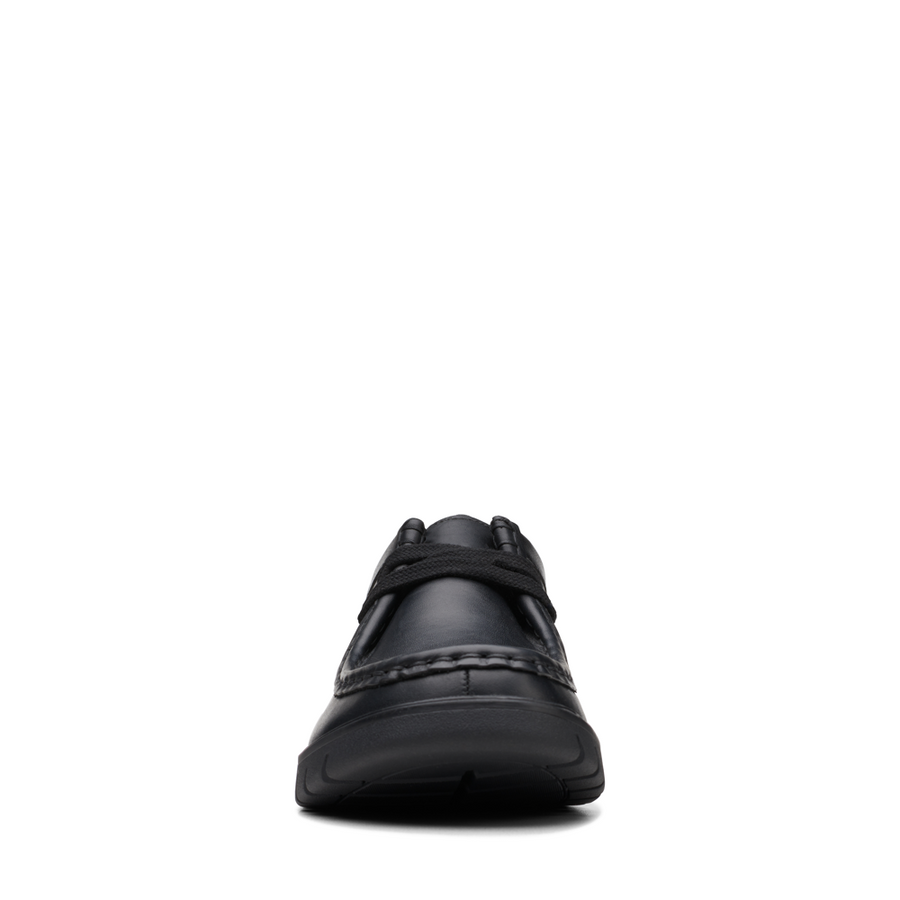 Clarks - Branch Low Y - Black Leather - School Shoes