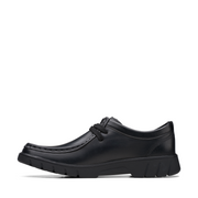 Clarks - Branch Low Y - Black Leather - School Shoes