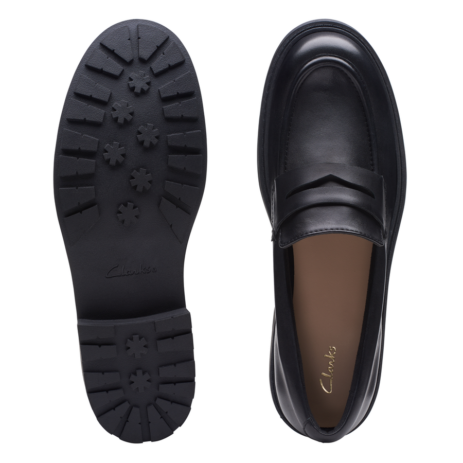 Clarks - Orinoco2 Penny - Black Leather - Shoes