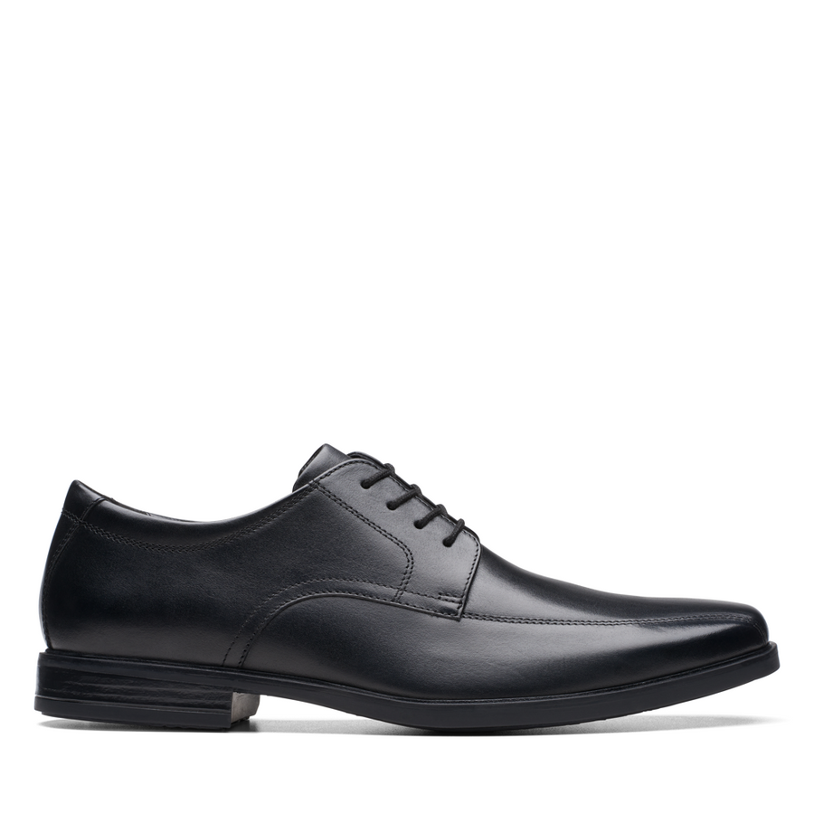 Clarks - Howard Over - Black Leather - Shoes