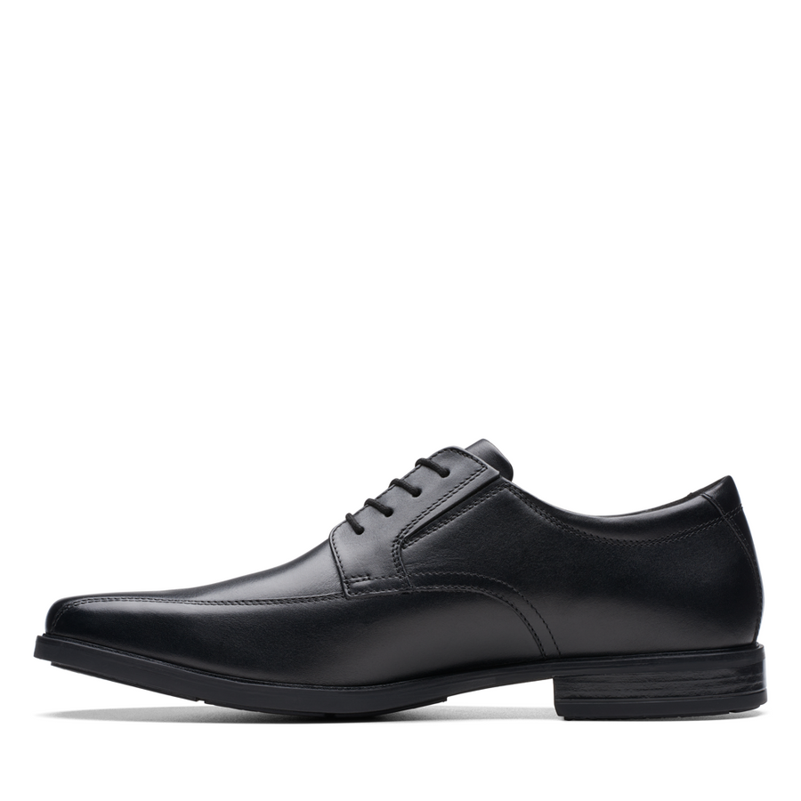 Clarks - Howard Over - Black Leather - Shoes