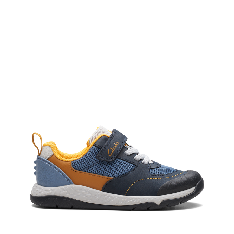 Clarks - SteggyStride K - Navy Combi - Shoes