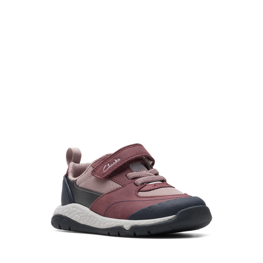 Clarks - SteggyStrideT. - Berry Leather - Shoes