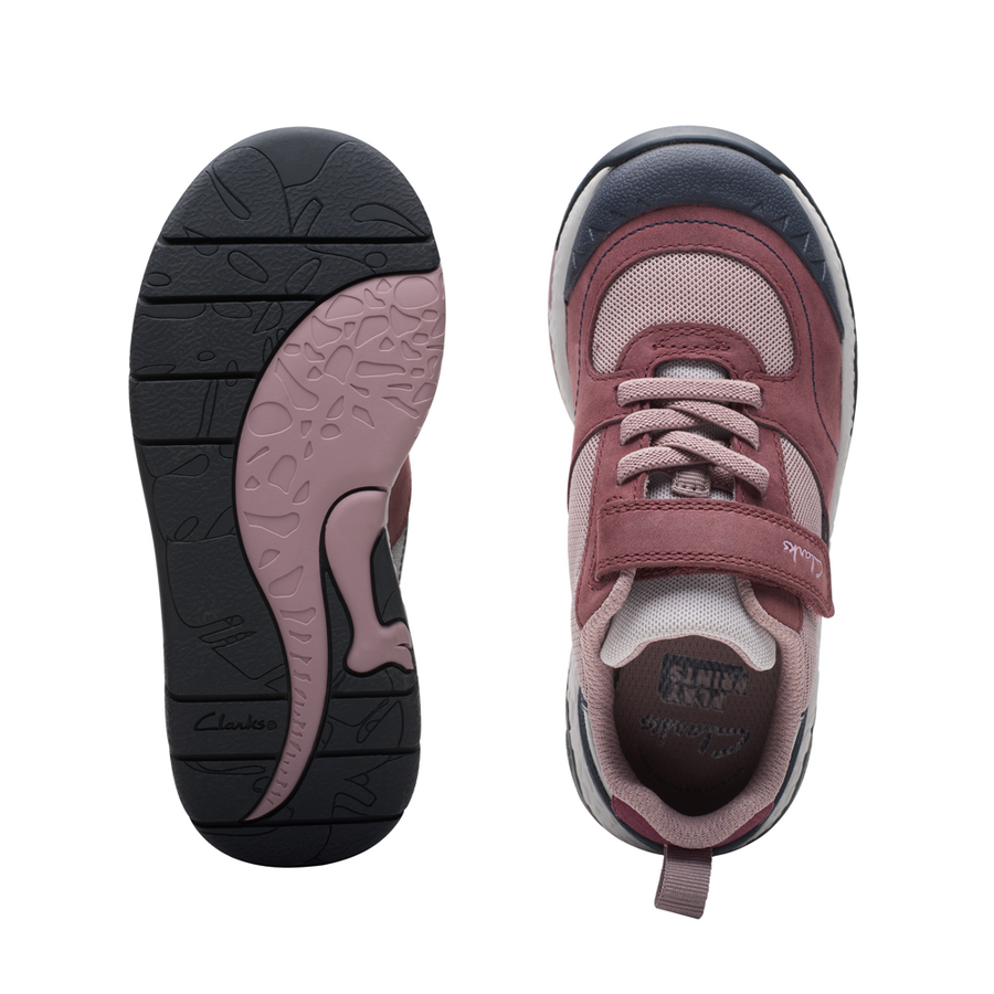 Clarks - SteggyStrideK. - Berry Leather - Shoes
