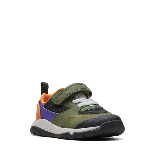 Clarks - SteggyStride T - Green Combi - Shoes