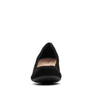 Clarks - Flores Tulip - Black Combi Suede - Shoes