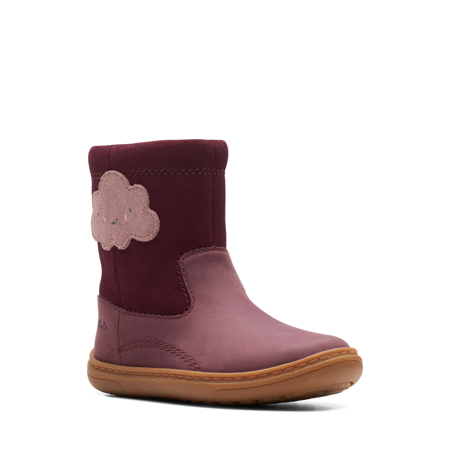 Clarks - FlashCloudy T. - Berry Leather - Boots