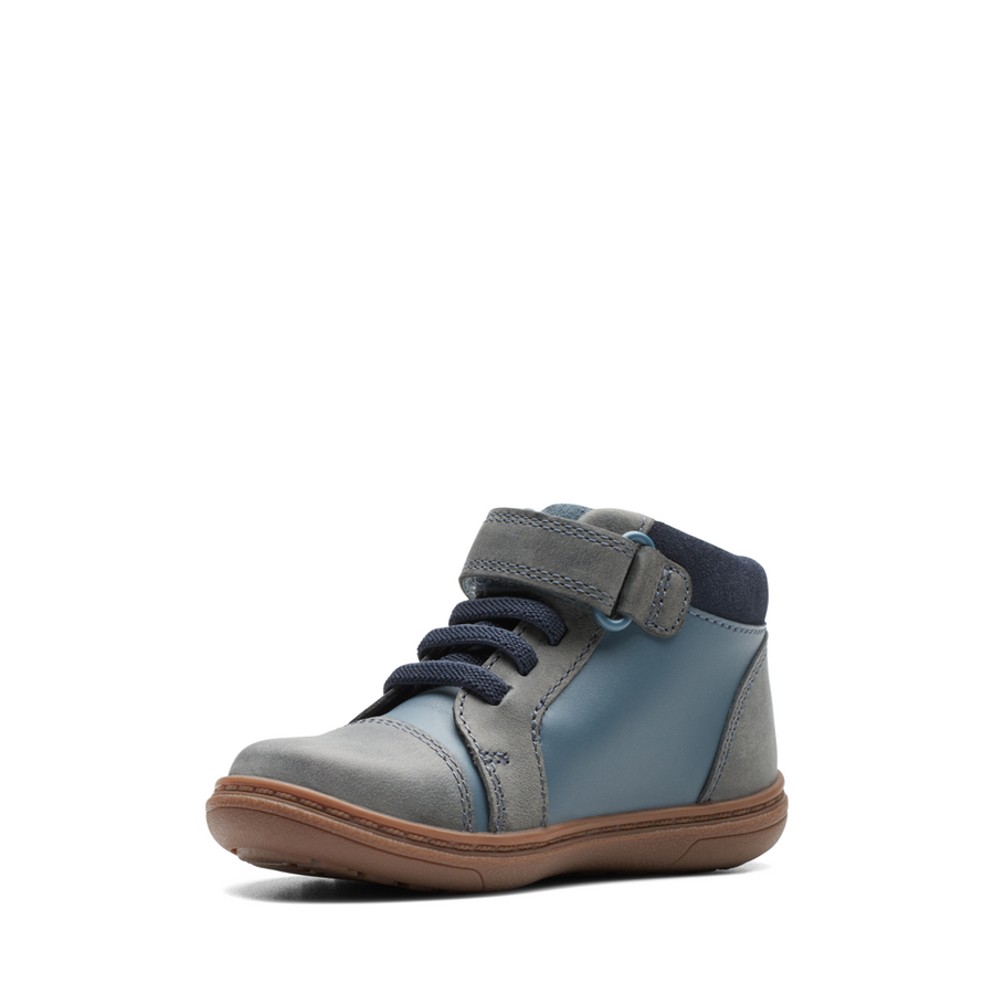 Clarks - Flash Retro T - Denim Blue Leather - Boots