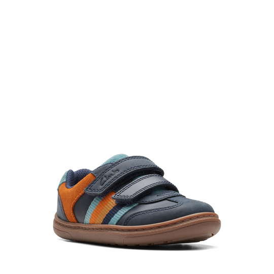 Clarks - Flash Den T - Navy Combi - Shoes