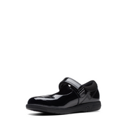 Clarks - Jazzy Jig K. - Black Patent - School Shoes