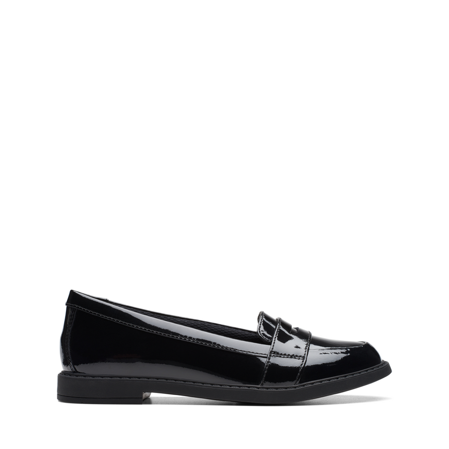 Clarks - ScalaLoafer K. - Black Patent - School Shoes