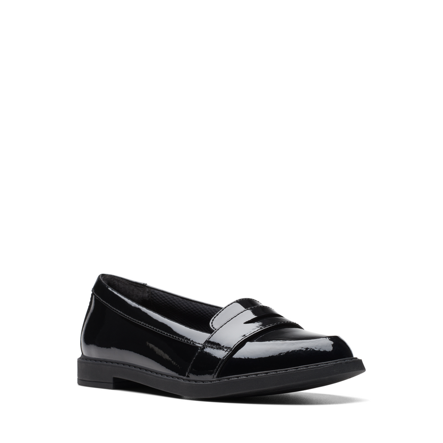 Clarks - ScalaLoafer K. - Black Patent - School Shoes
