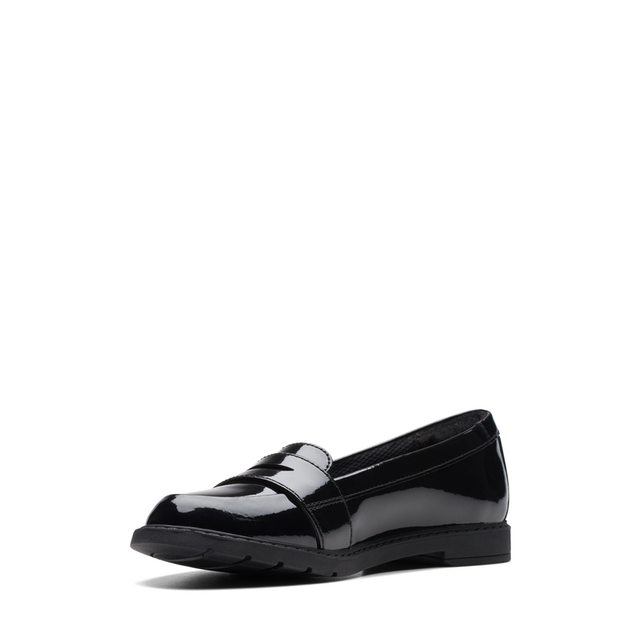 Clarks - ScalaLoafer K. - Black Patent - School Shoes