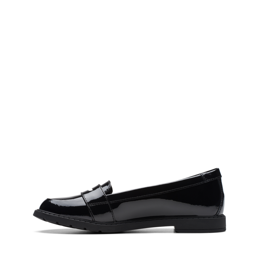 Clarks - ScalaLoafer K. - Black Patent - School Shoes