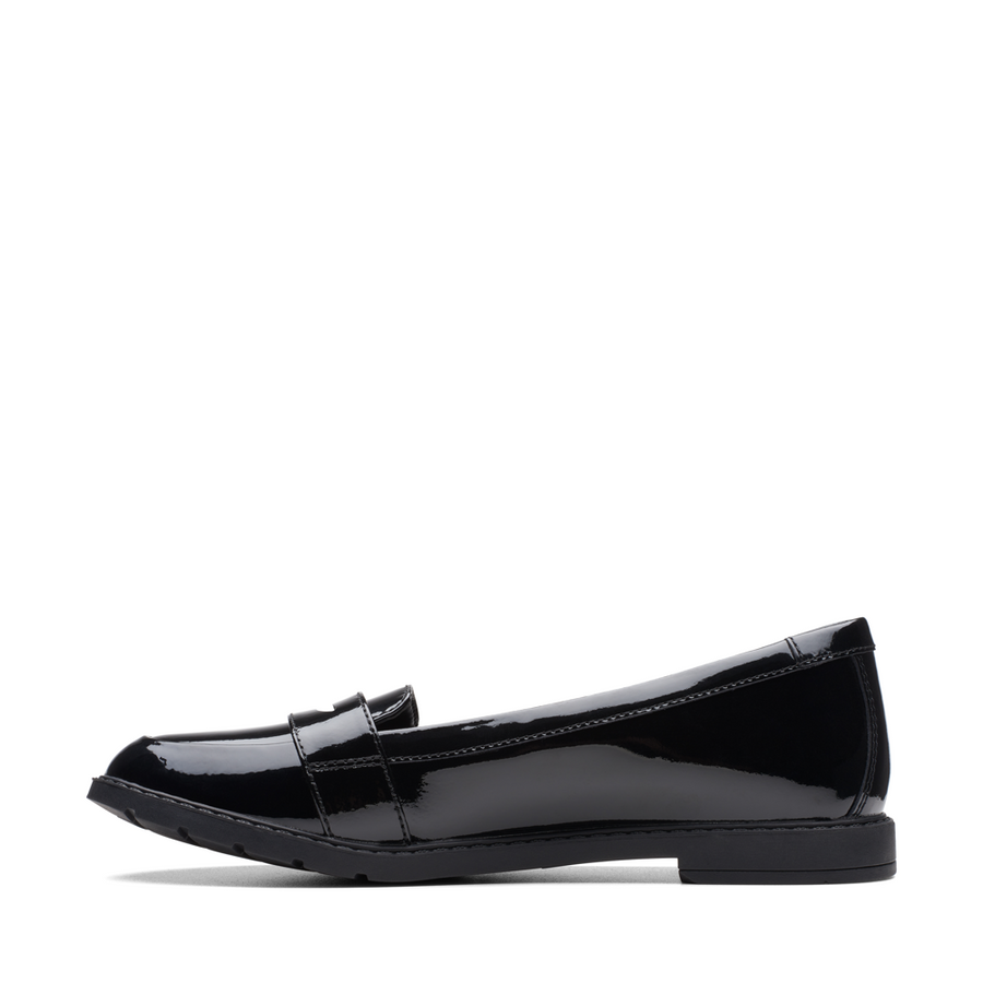 Clarks - ScalaLoafer Y. - Black Patent - School Shoes