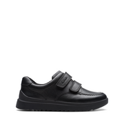 Clarks - Goal Style K - Black Leather - School Shoes