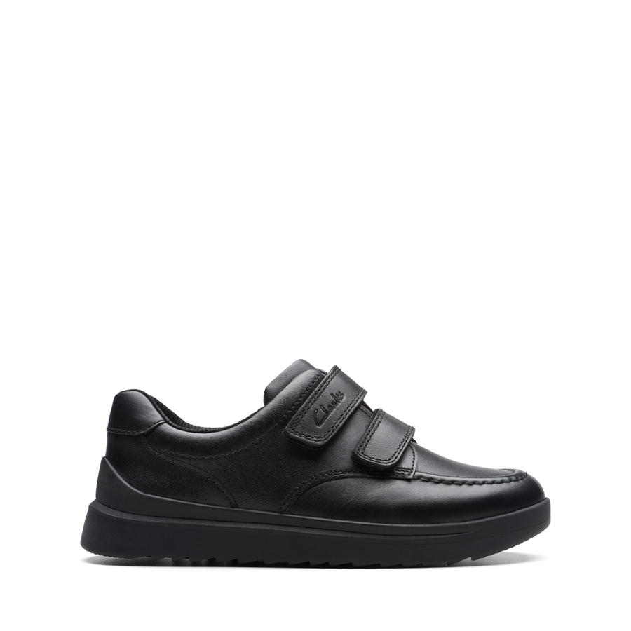 Clarks - Goal Style K - Black Leather - School Shoes