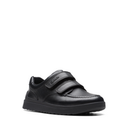 Clarks - Goal Style K - Black Leather - School Shoes