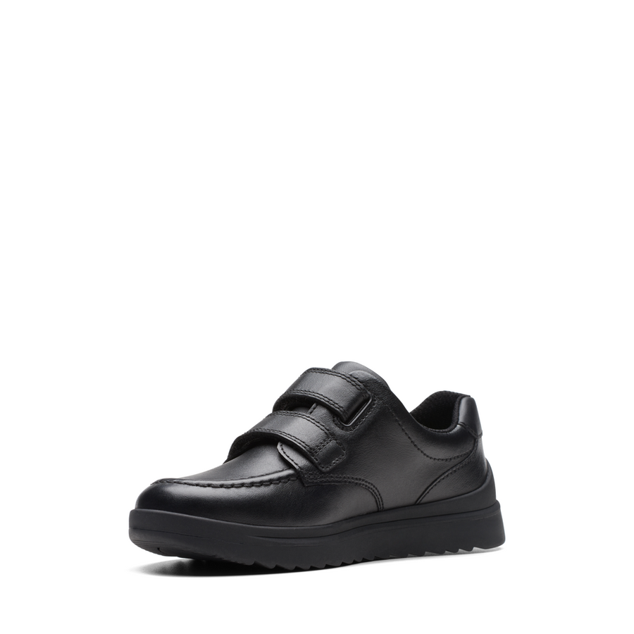 Clarks - Goal Style K - Black Leather - School Shoes