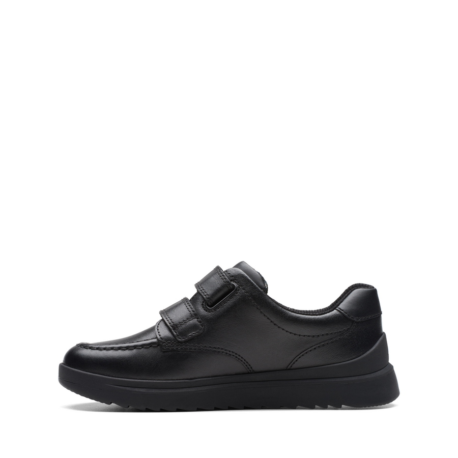 Clarks - Goal Style K - Black Leather - School Shoes