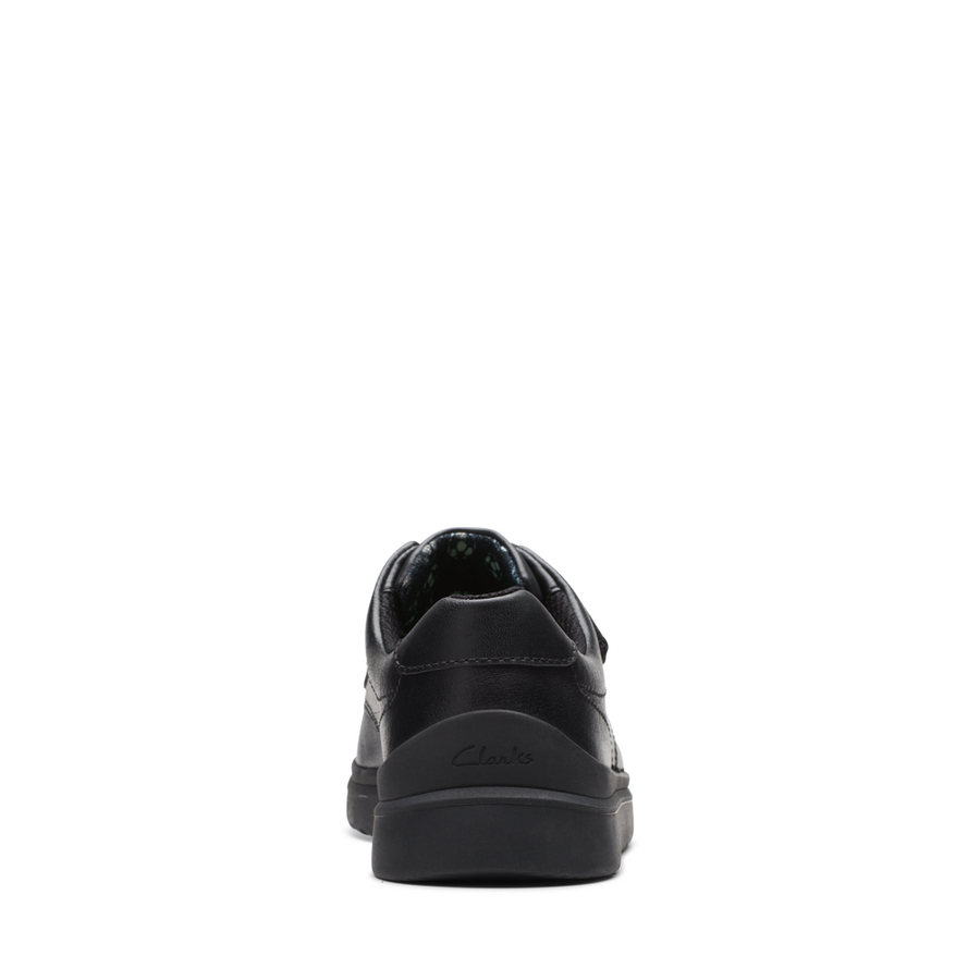 Clarks - Goal Style K - Black Leather - School Shoes