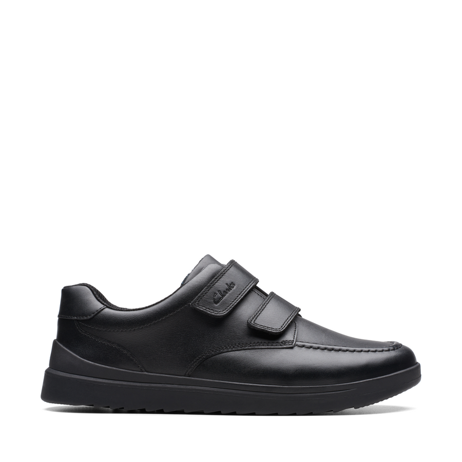 Clarks black 2025 leather school shoes