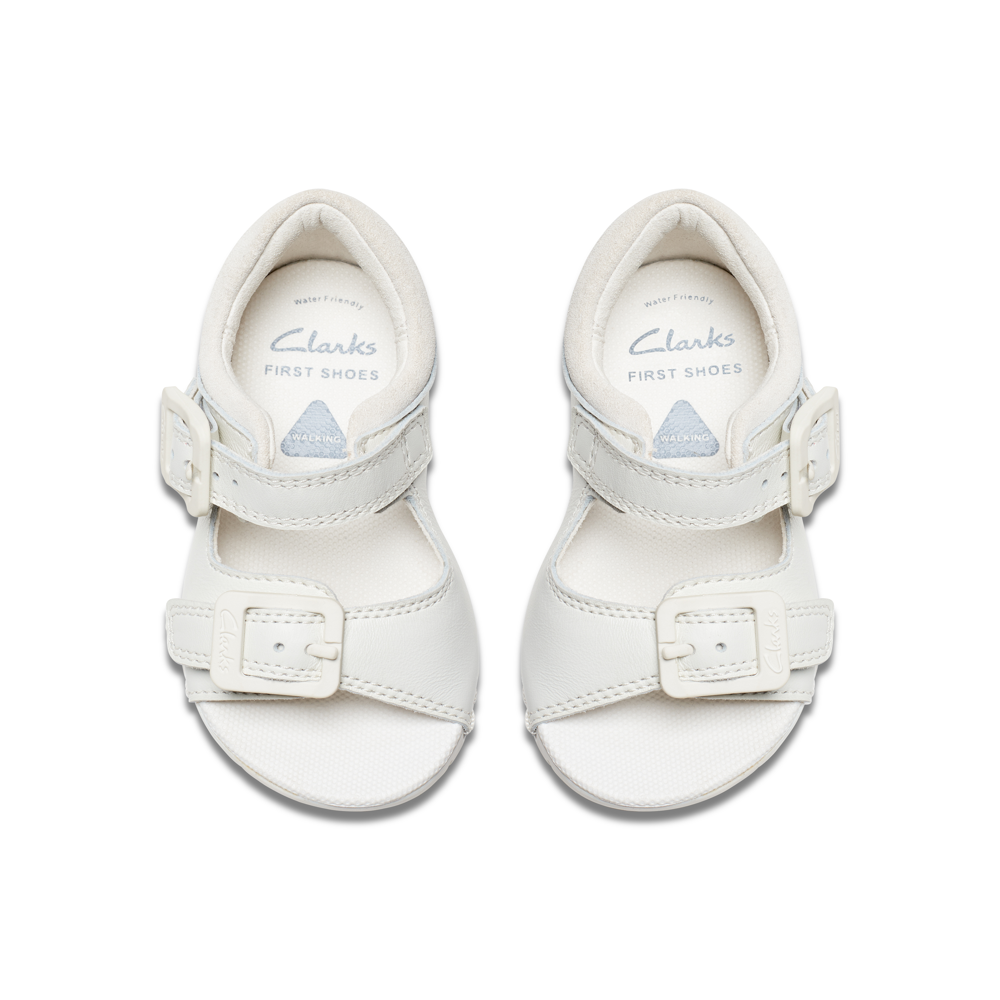 Clarks Baha Beach T. White Sandals Colton Footwear