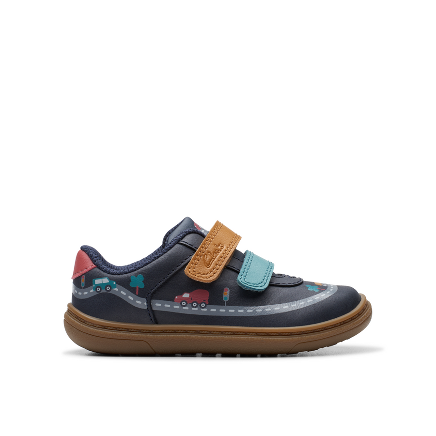 Clarks - Flash Truck T - Navy Print  - shoes