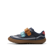 Clarks - Flash Truck T - Navy Print  - shoes