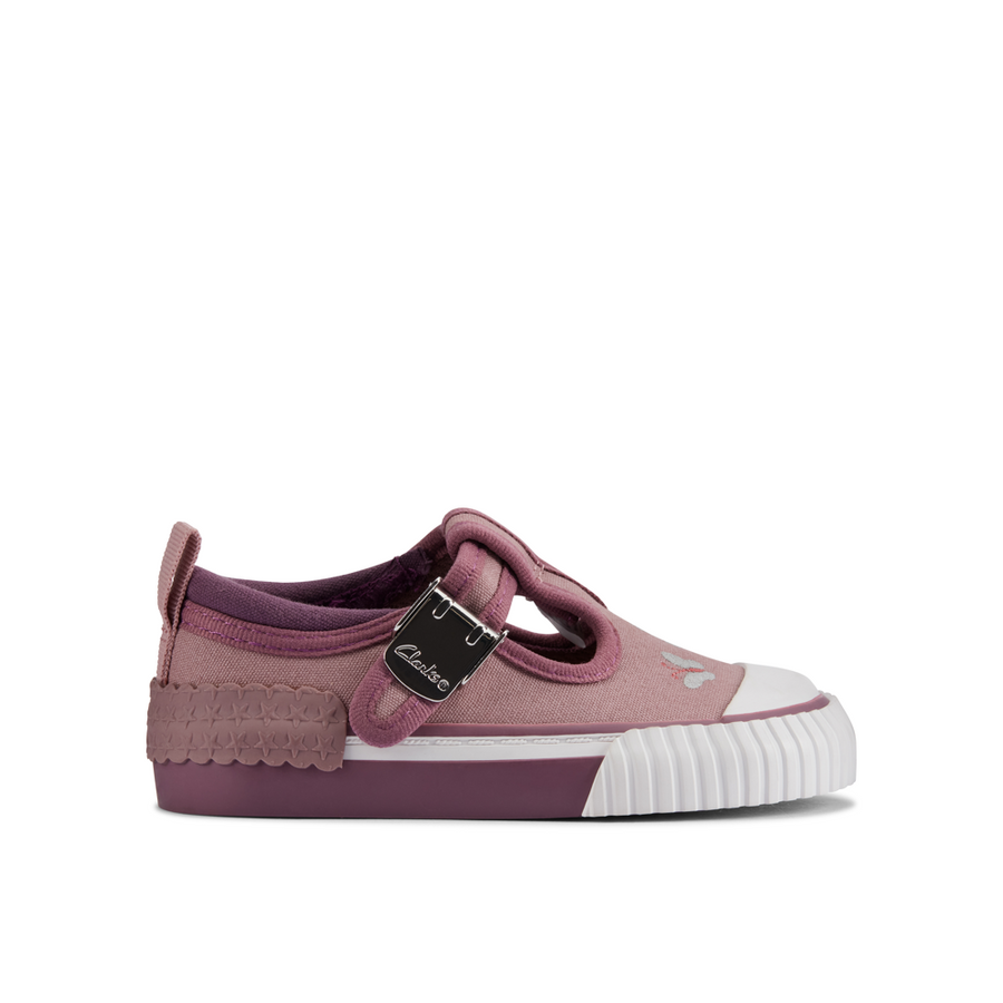 Clarks - Foxing Pet T. - Dusty Pink  - Canvas Shoes