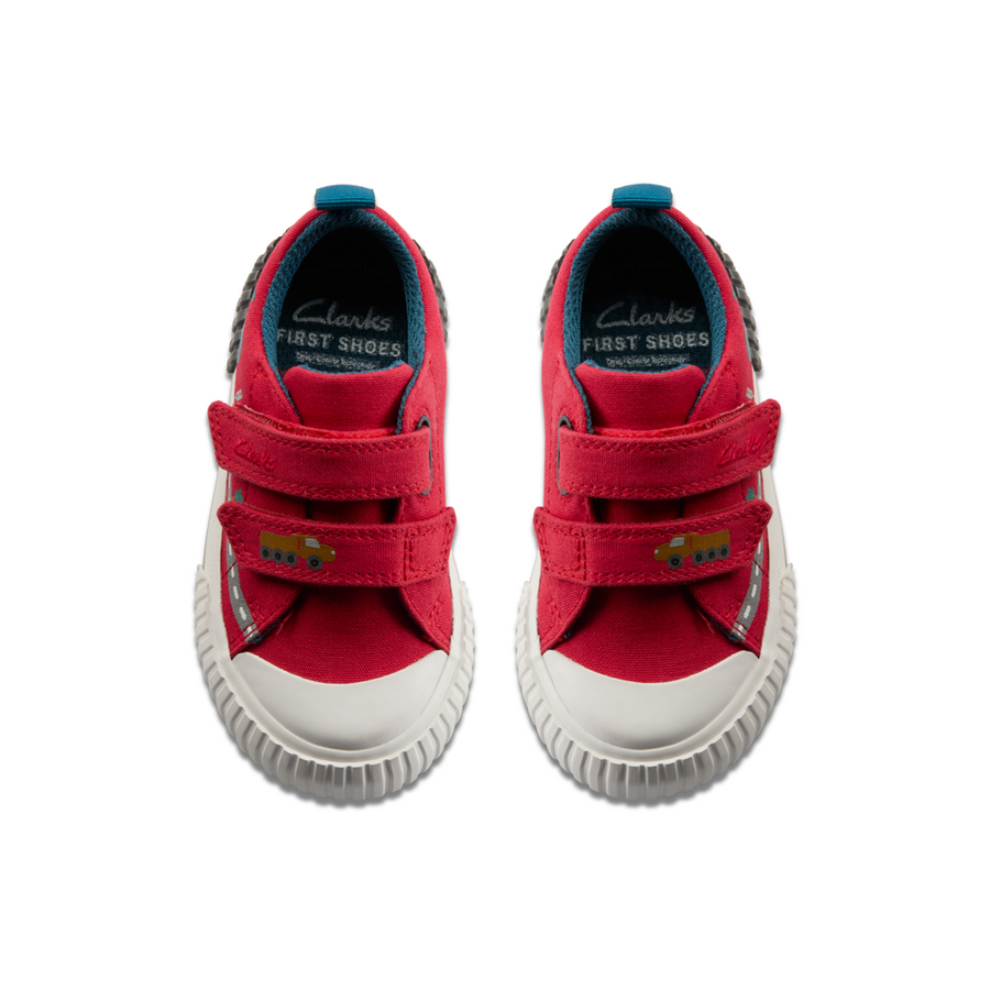 Clarks - FoxingTruck T - Red - Canvas Shoes