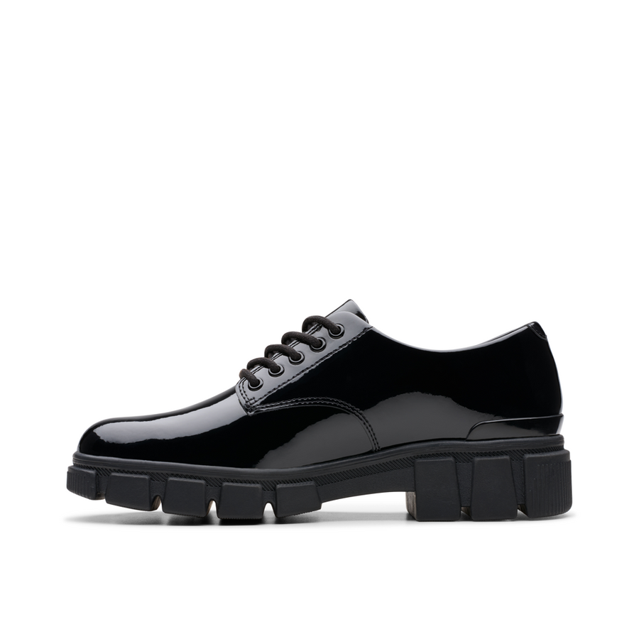Clarks - Evyn Lace Y - Black Patent - School Shoes