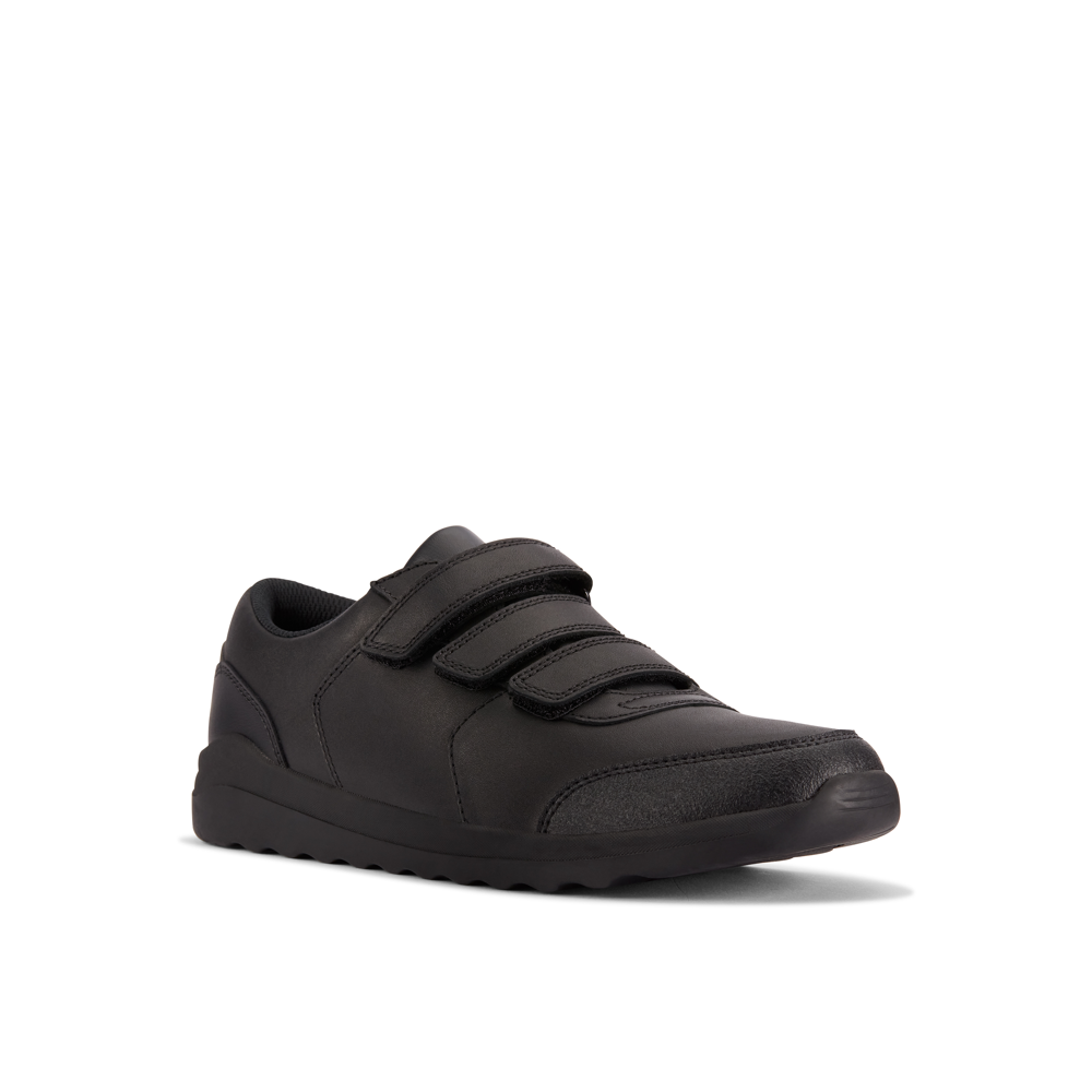 Clarks Daze Step 2 Y Black Leather School Shoes Colton Footwear