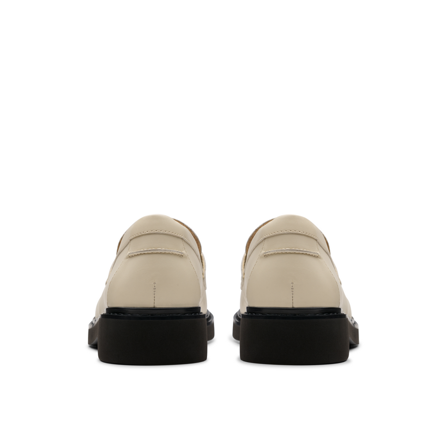 Clarks - Splend Edge - Cream Leather - Shoes