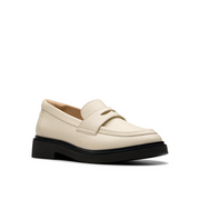 Clarks - Splend Edge - Cream Leather - Shoes