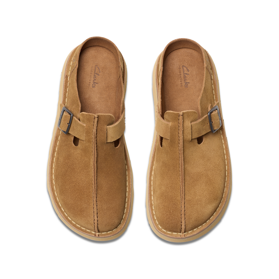 Clarks - Solsbury Mule - Cola Suede - Sandals