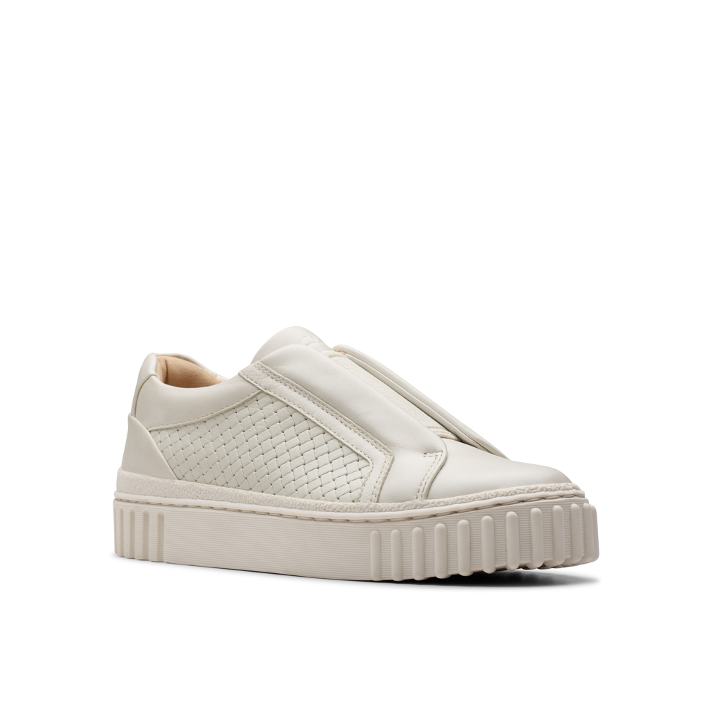 Clarks - Mayhill Bay - Off White Leather - Shoes