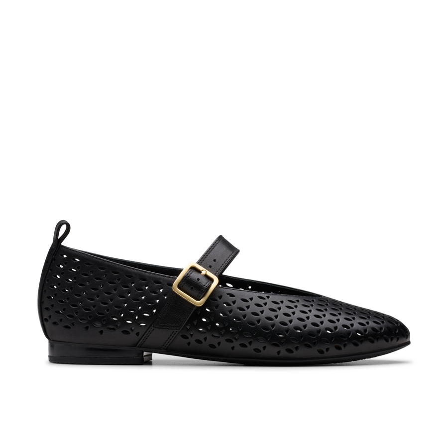 Clarks - Fawna Jane - Black Leather - Shoes