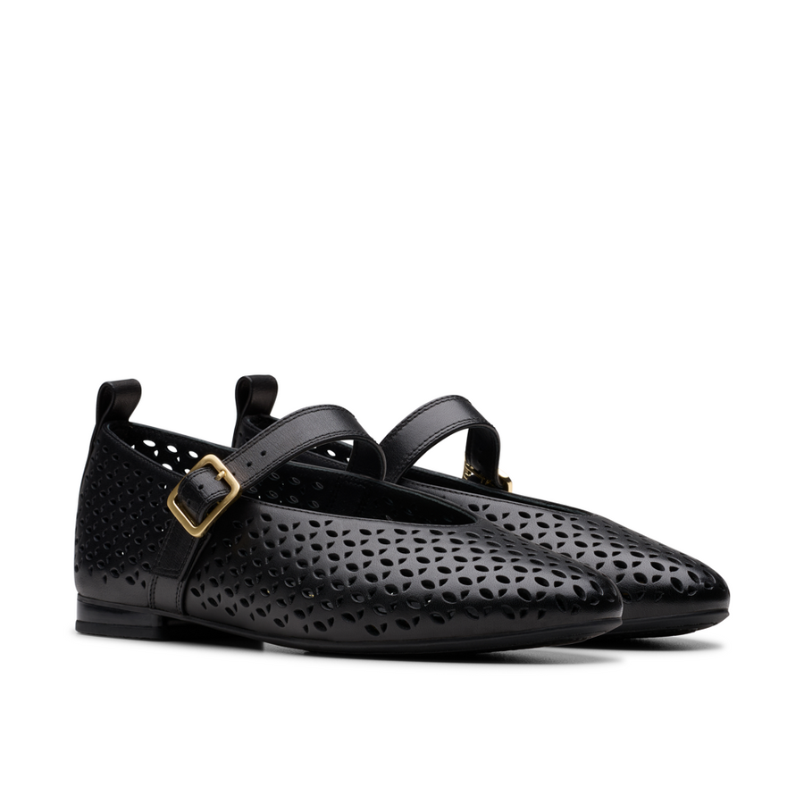 Clarks - Fawna Jane - Black Leather - Shoes