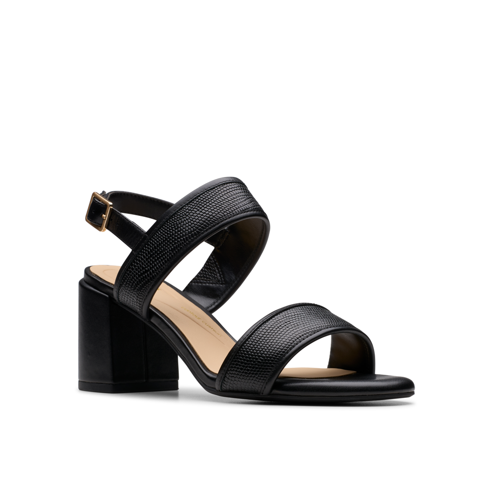 Clarks - Ezoria Sling - Black Interest - Sandals