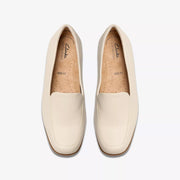 Clarks - Georgia  - Cream Leather - Shoes