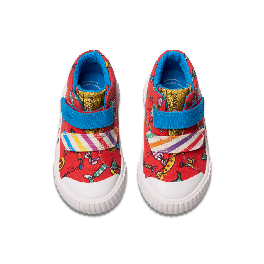 Clarks - RDFoxingHi T - Red Canvas - Canvas Shoes