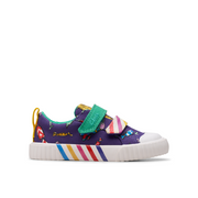 Clarks - RDFoxingMixT - Purple Canvas - Canvas Shoes