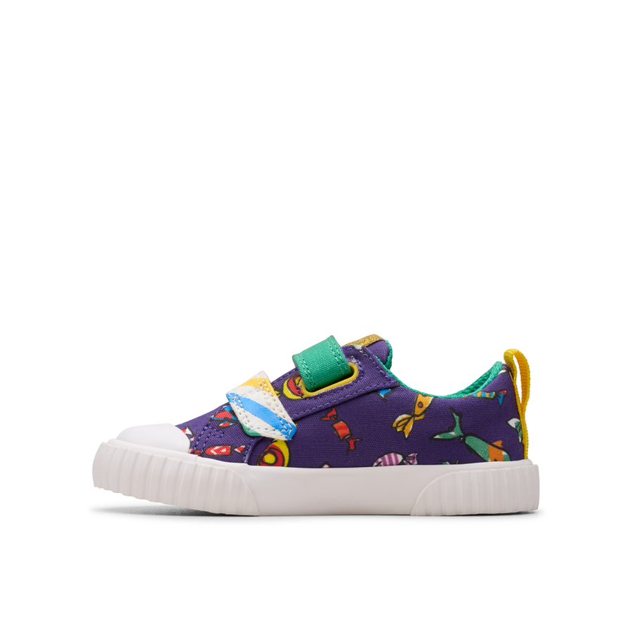 Clarks - RDFoxingMixT - Purple Canvas - Canvas Shoes