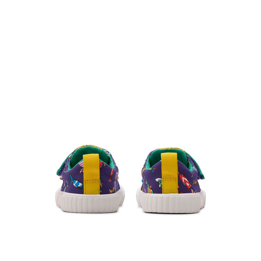 Clarks - RDFoxingMixT - Purple Canvas - Canvas Shoes