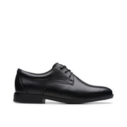 Clarks - Jonwin Step Y - Black Leather - School Shoes