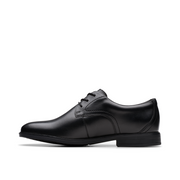 Clarks - Jonwin Step Y - Black Leather - School Shoes