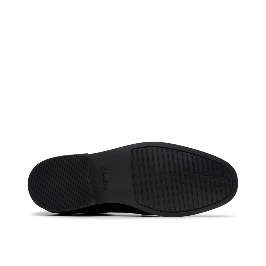 Clarks - Jonwin Step Y - Black Leather - School Shoes