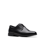Clarks - Jonwin Step Y - Black Leather - School Shoes