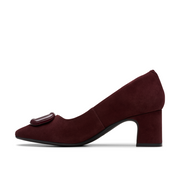 Clarks - Fernie Trim - Merlot Suede - Shoes